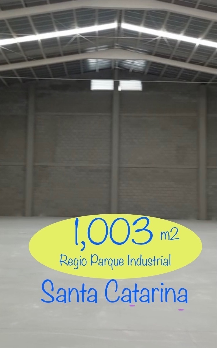 BODEGA EN RENTA EN REGIO PARQUE  INDUSTRIAL , SANTA CATARINA, NL  (996 m2 )