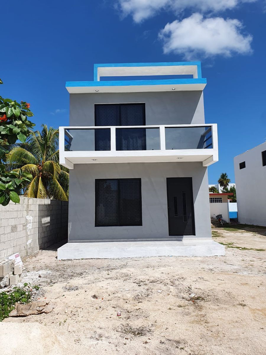 CASA EN LA PLAYA, CHICXULUB PUERTO DE 3 RECAMARAS Y PISCINA, PROGRESO YUCATAN