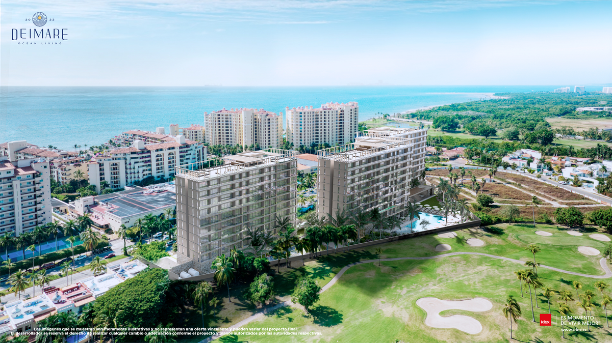 Condominio en Venta en Dei Mare Marina Vallarta frente a Campo de Golf.