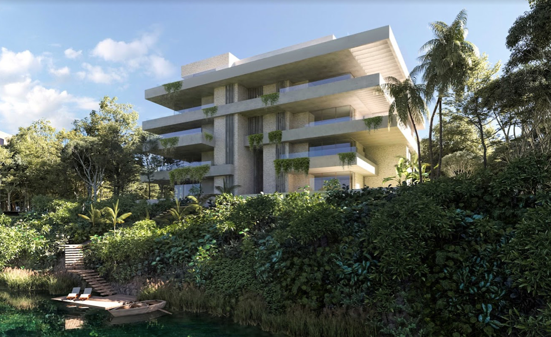 Departamento de lujo en venta en Playa del Carmen con vista al Campo de Golf