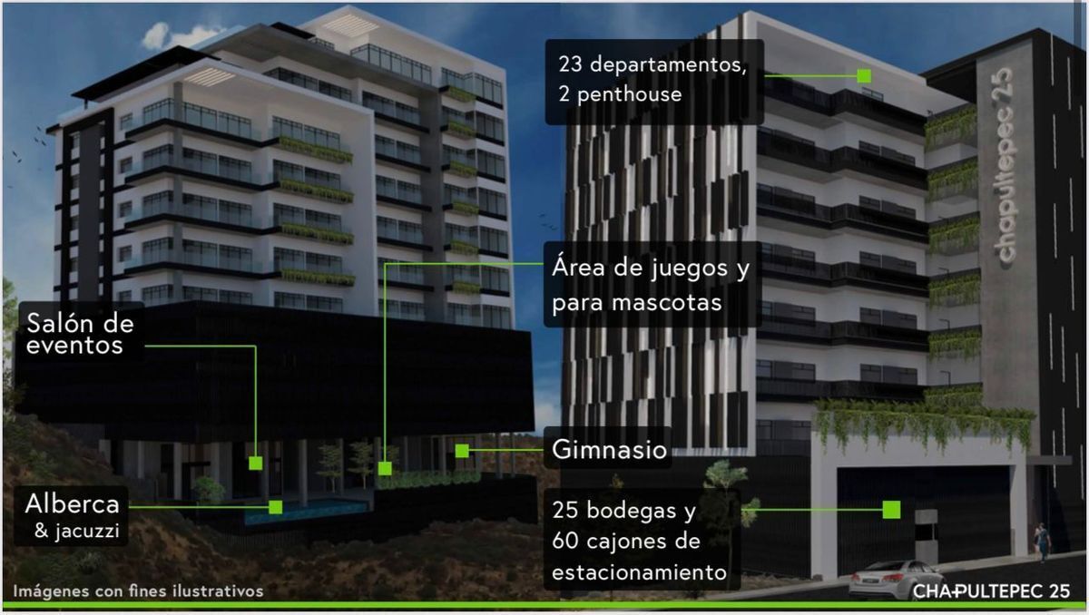 DEPARTAMENTOS EN CHAPULTEPEC 25