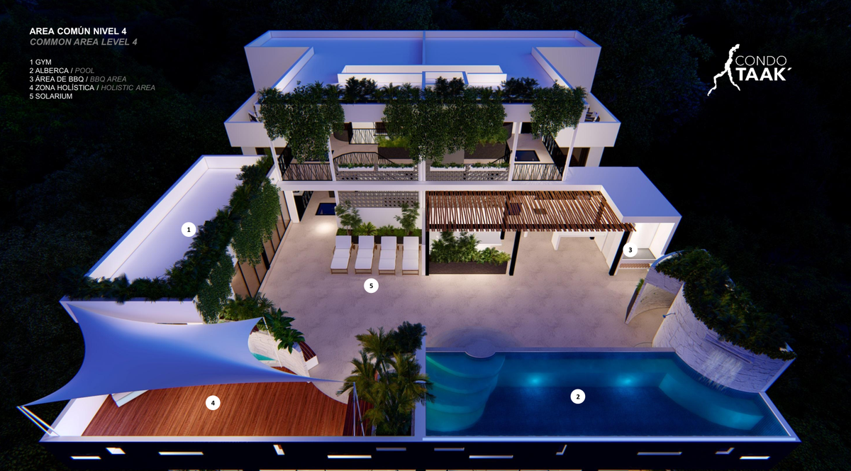 DEPARTAMENTOS EN VENTA EN  CONDO TAAK’ FASE II, PLAYA DEL CARMEN Q. ROO