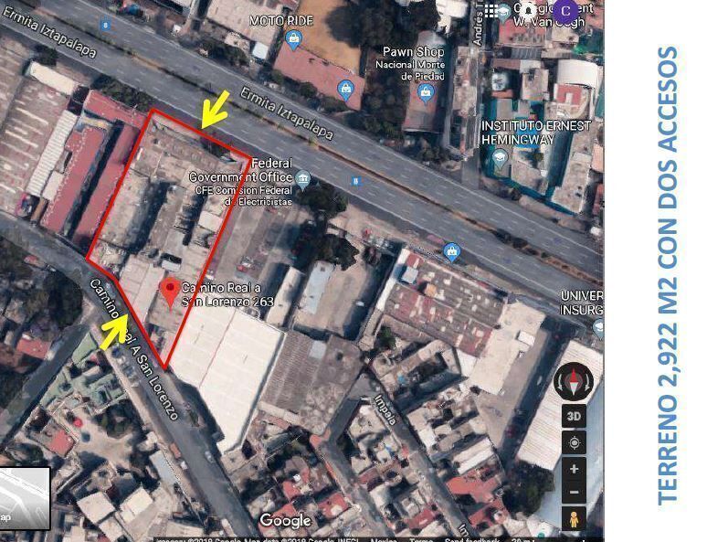 Edificio Comercial - Ermita Iztapalapa -  7,076 m2