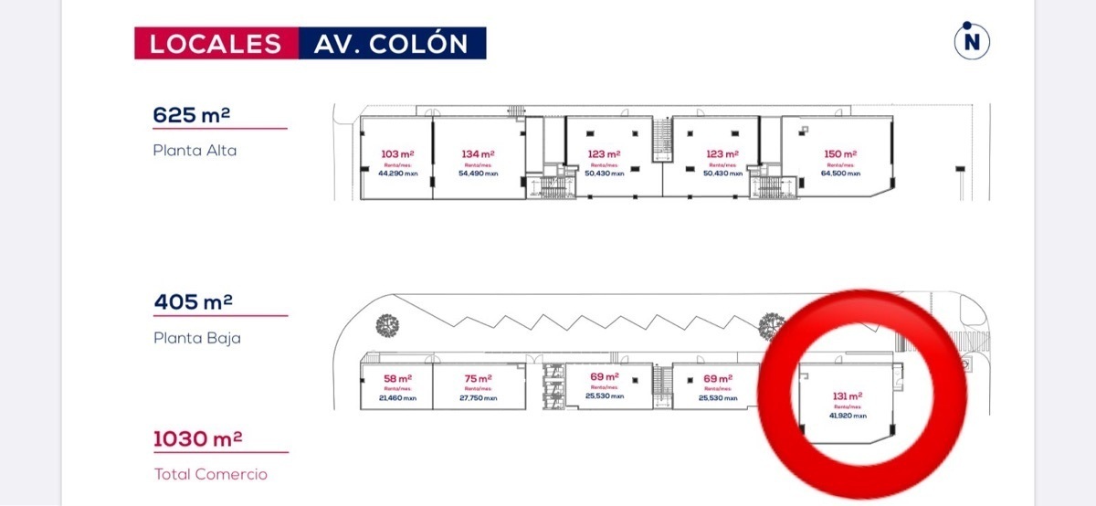 Local comercial en renta  en AV. COLON