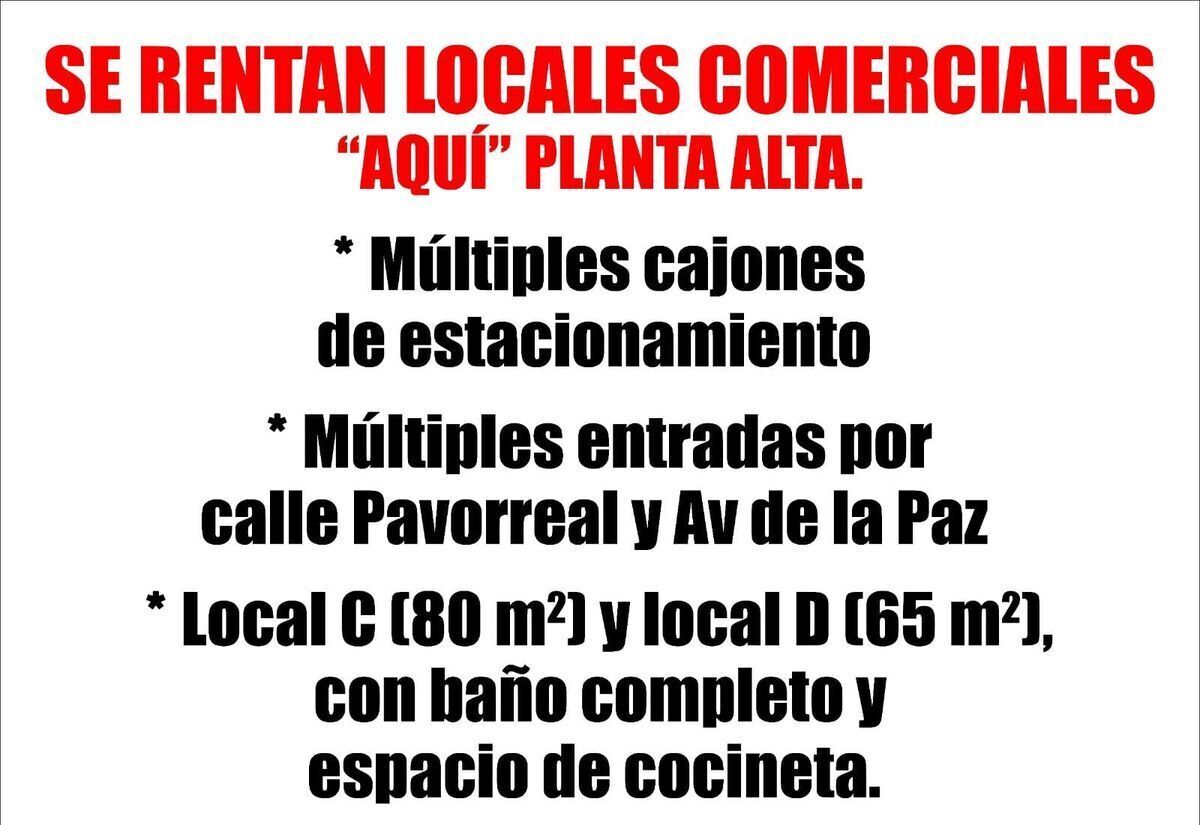 Locales Comerciales por Av. de la Paz