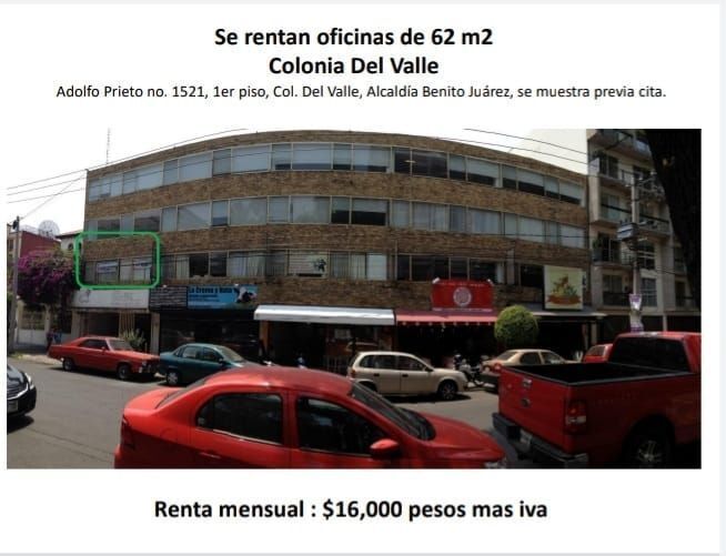 OFICINA  O LOCAL EN RENTA COMERCIAL DEL VALLE