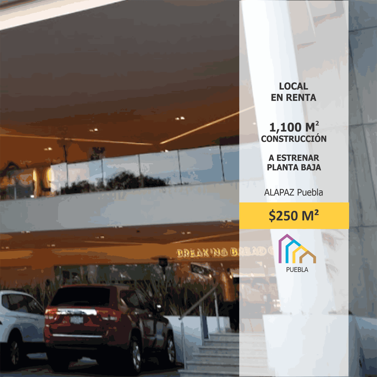 RENTA DE  LOCAL EN PLAZA COMERCIAL  PUEBLA