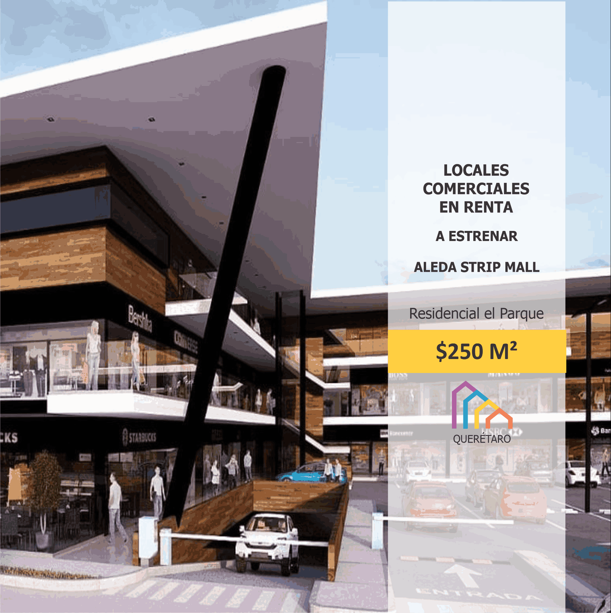 Renta de Locales en Plaza Aleda Querétaro