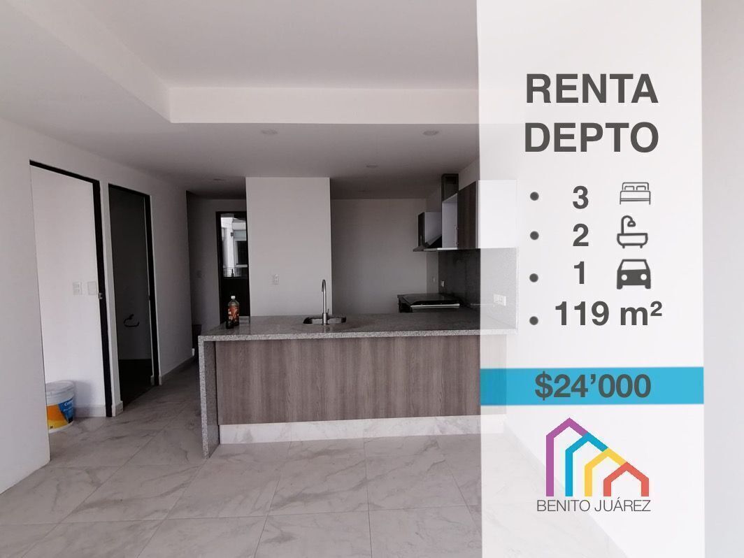 Renta Departamento Av Cuauhtémoc, Narvarte Poniente