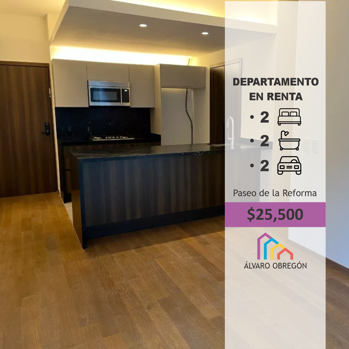 Renta Departamento High Park Reforma