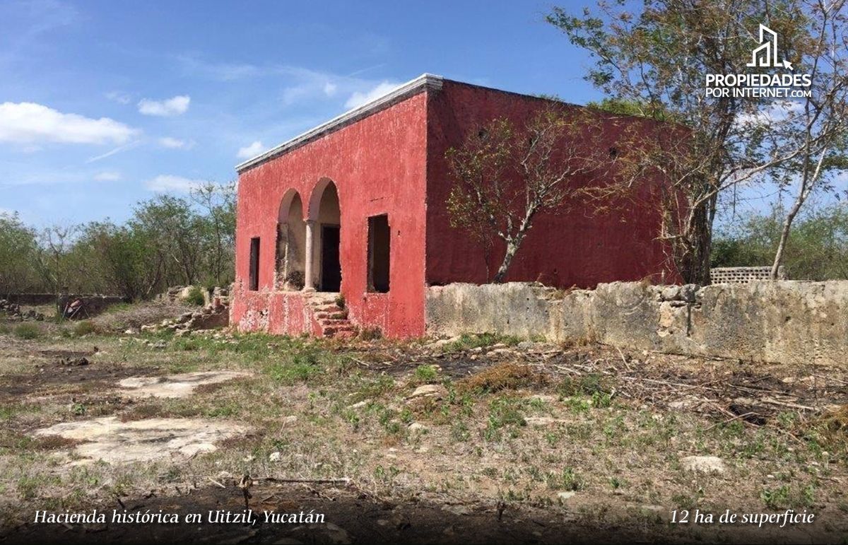 Terreno en ex-hacienda histórica. Uitzil, Motul, Yucatán.