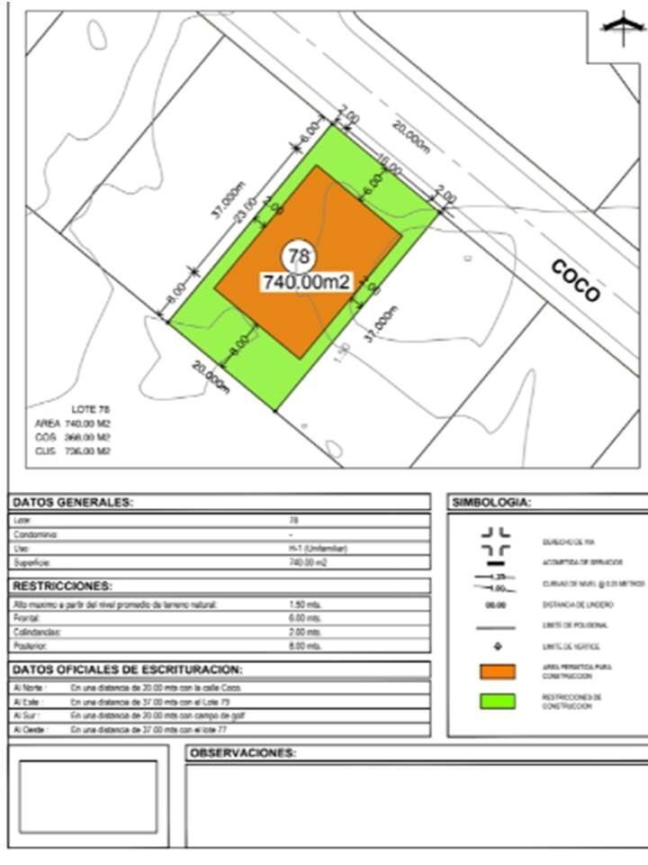 TERRENO EN VENTA, COUNTRY CLUB. CARMEN, CAMPECHE.