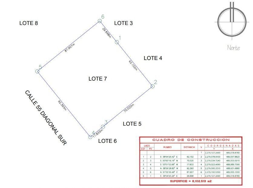 Terreno en Venta en la Zona 1 de Playa del Carmen, Quintana Roo