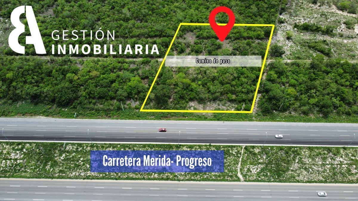 TERRENO EN VENTA SOBRE CARRETERA MÉRIDA-PROGRESO CTV261