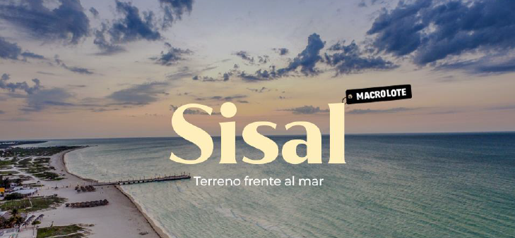 Terreno frente al mar en venta en Sisal Yucatán