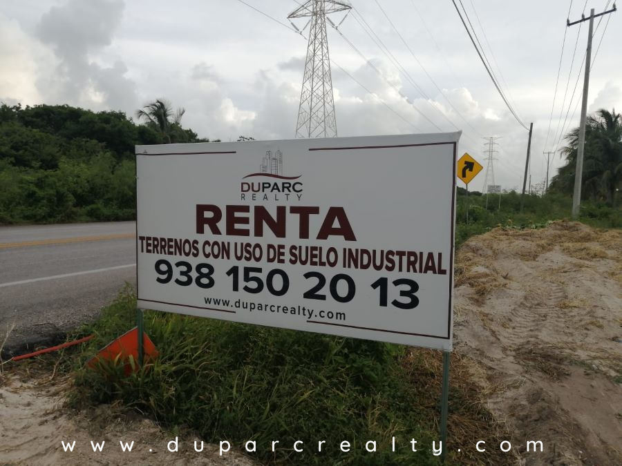 Terreno Industrial en Renta en el km 15 Carr. Carmen-Pto Real