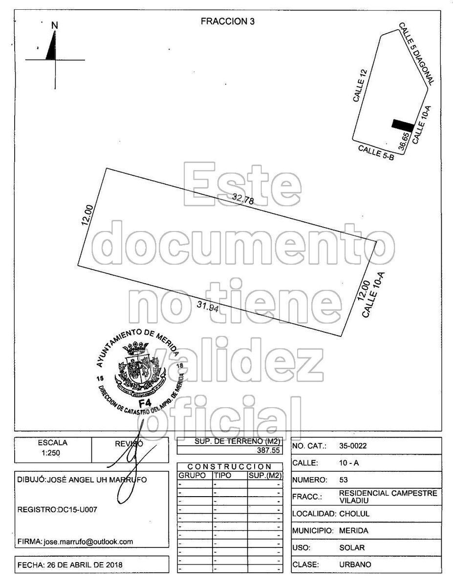 TERRENO RESIDENCIAL EN VENTA CON EXCELENTE UBICACION EN EN CHOLUL