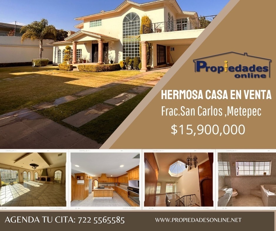 VENDO CASA RESIDENCIAL SAN CARLOS, METEPEC