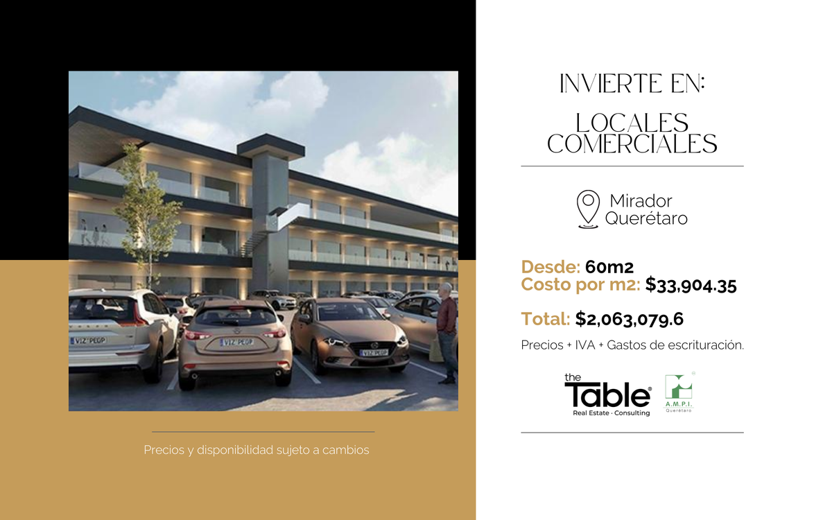 Venta | Locales Comerciales en El Mirador, Querétaro