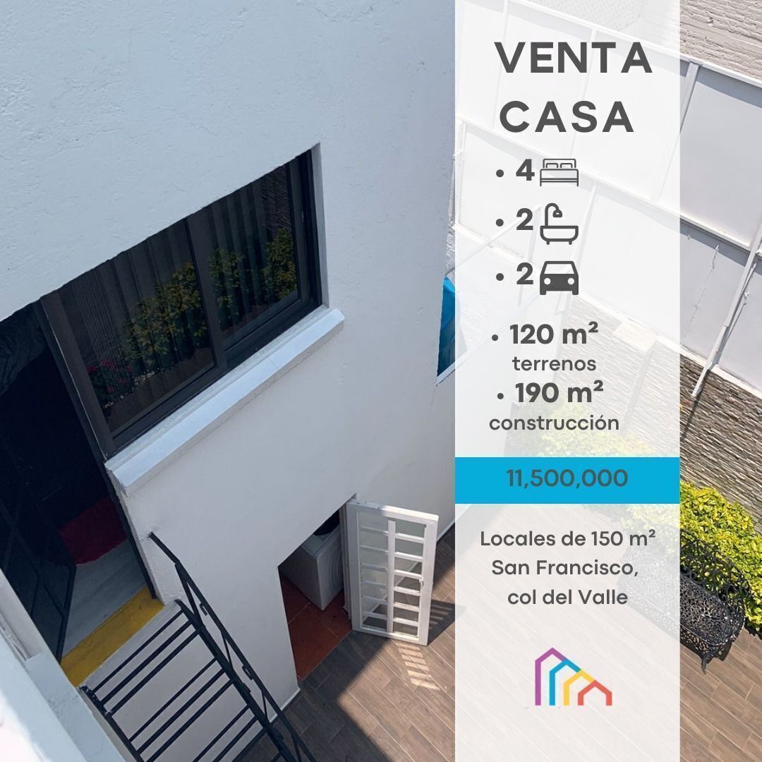 Venta de Casa con uso de suelo, Col Del Valle