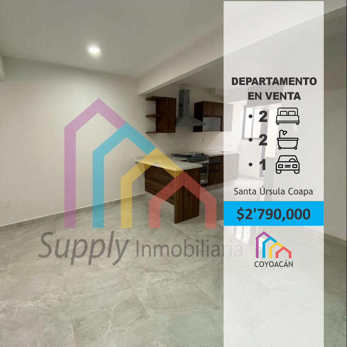 Venta de Departamento,  Santa Úrsula Coapa