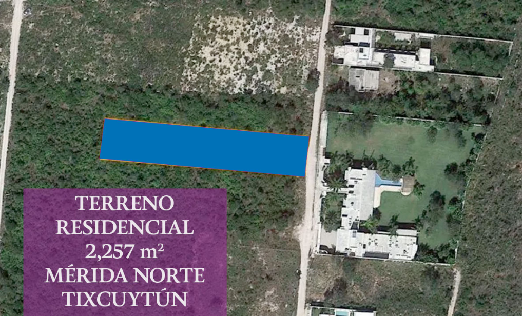 Venta de Terreno Residencial en Mérida Zona Cabo Norte frente a mansión