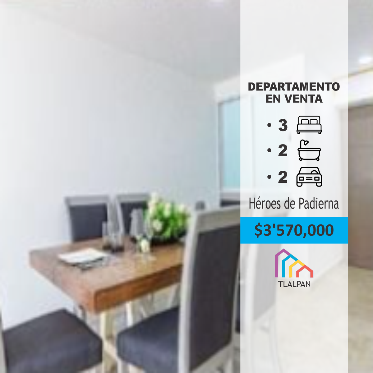 Venta Departamento con Roofgarden, Chicoasen, Lomas de Padierna