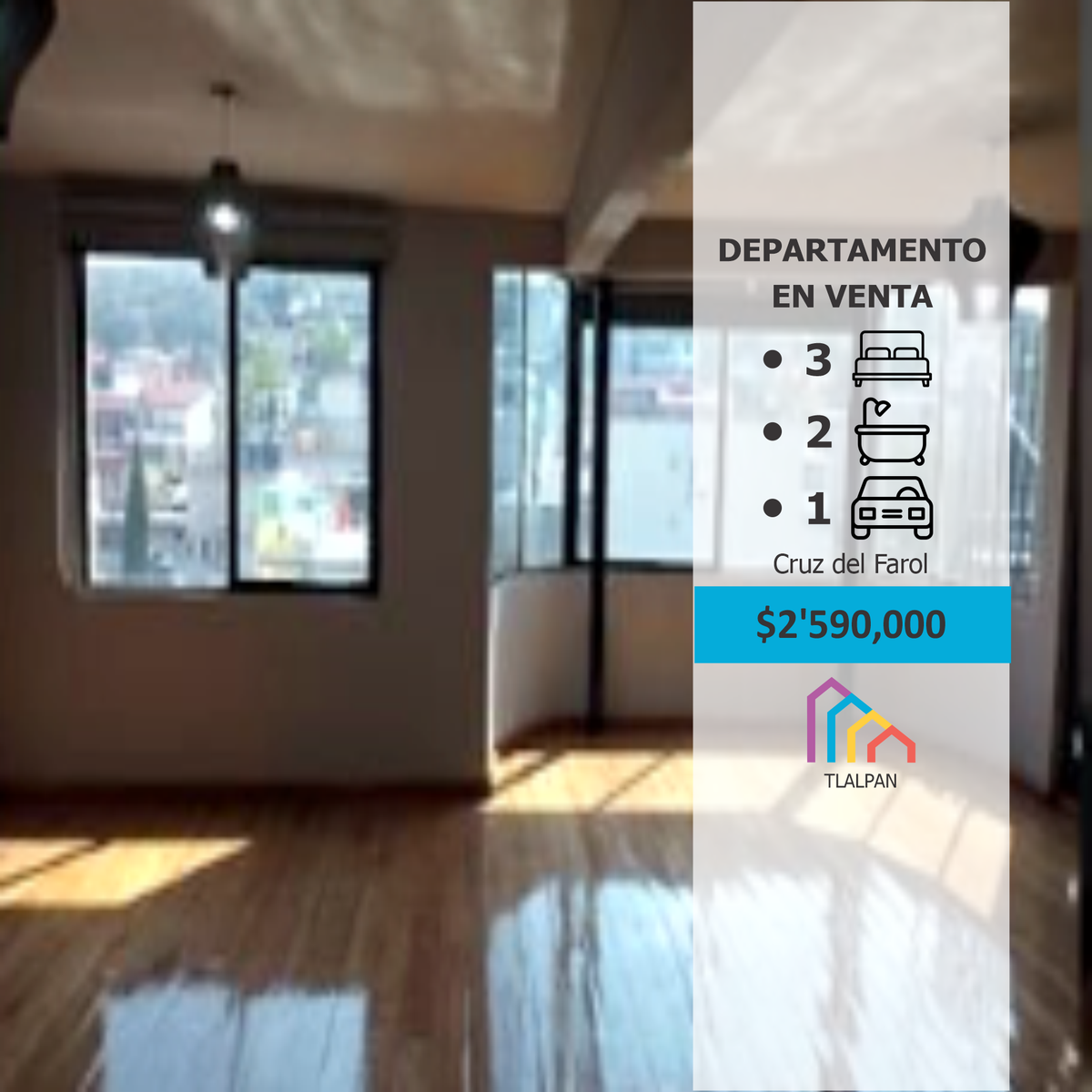 Venta Departamento Cruz del Farol, Miguel Hidalgo Tlalpan