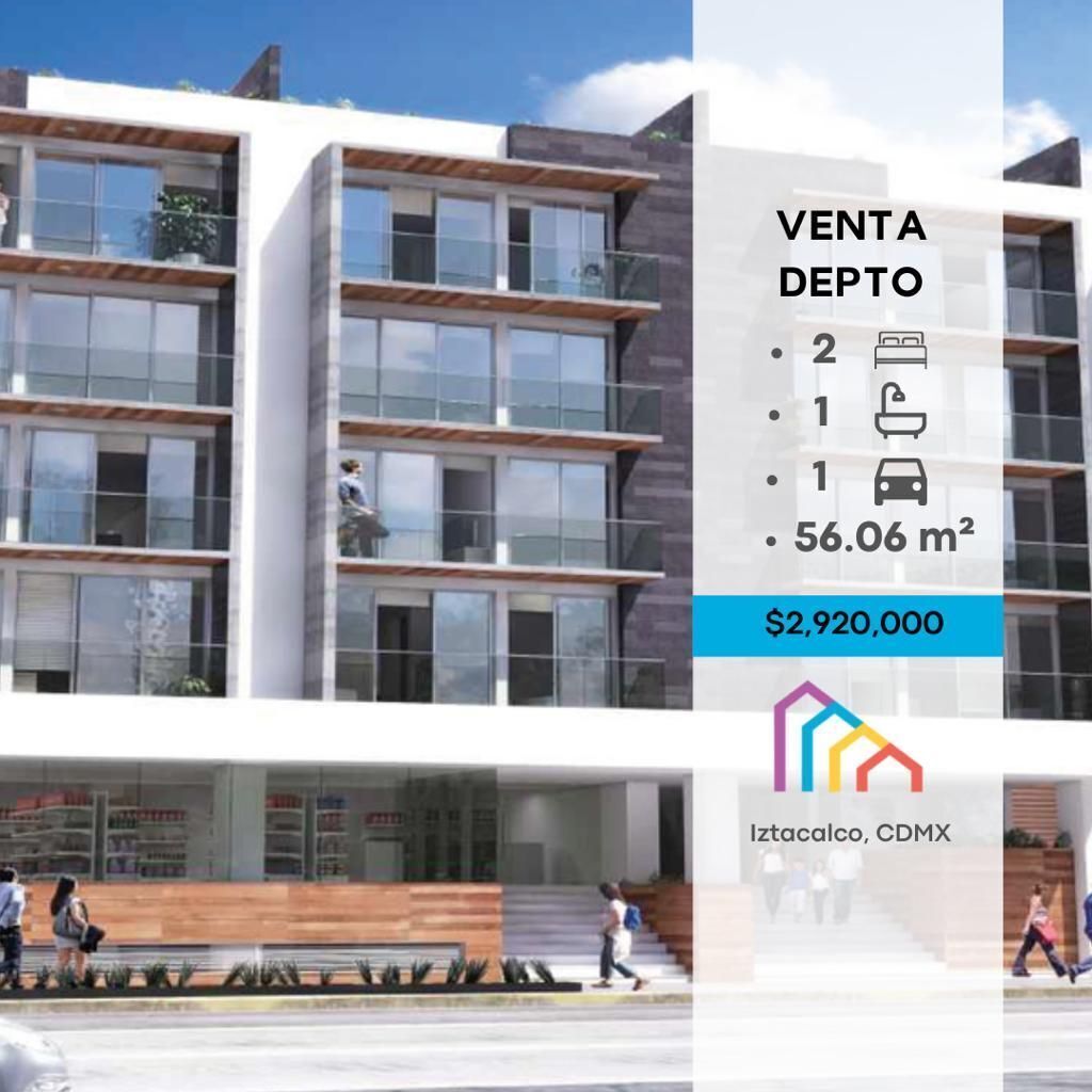 Venta Departamento Desarrollo Av Te, Iztacalco