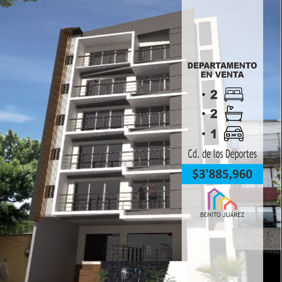 Venta Departamento Desarrollo Carolina 69, Cd de los Deportes