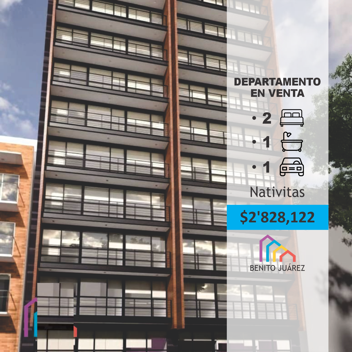 Venta Departamento Desarrollo Nueva Cortes, Benito Juárez