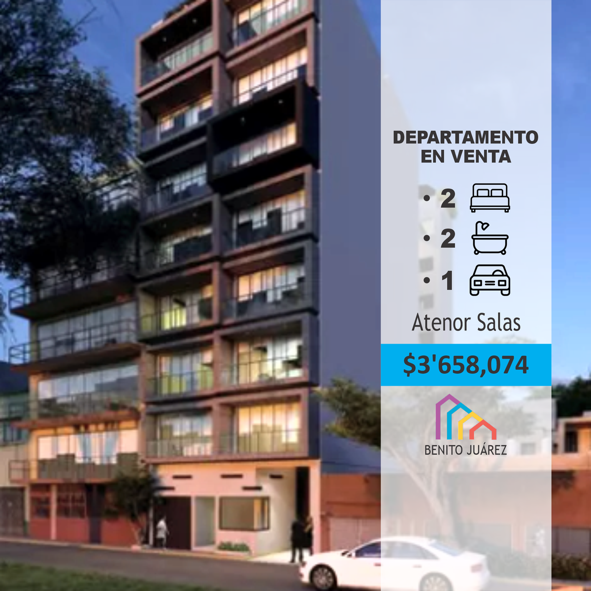 Venta Departamento Quo Viaducto, Atenor Salas