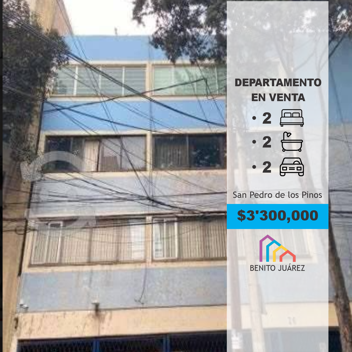 Venta Departamento San Pedro de los Pinos