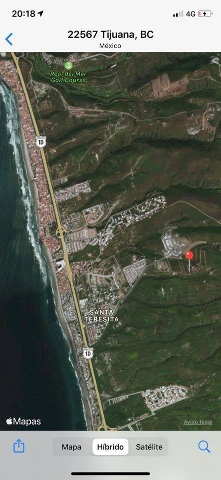 Venta Terreno 400m2, alto con vista al mar   Fracc. Residencial San Marino