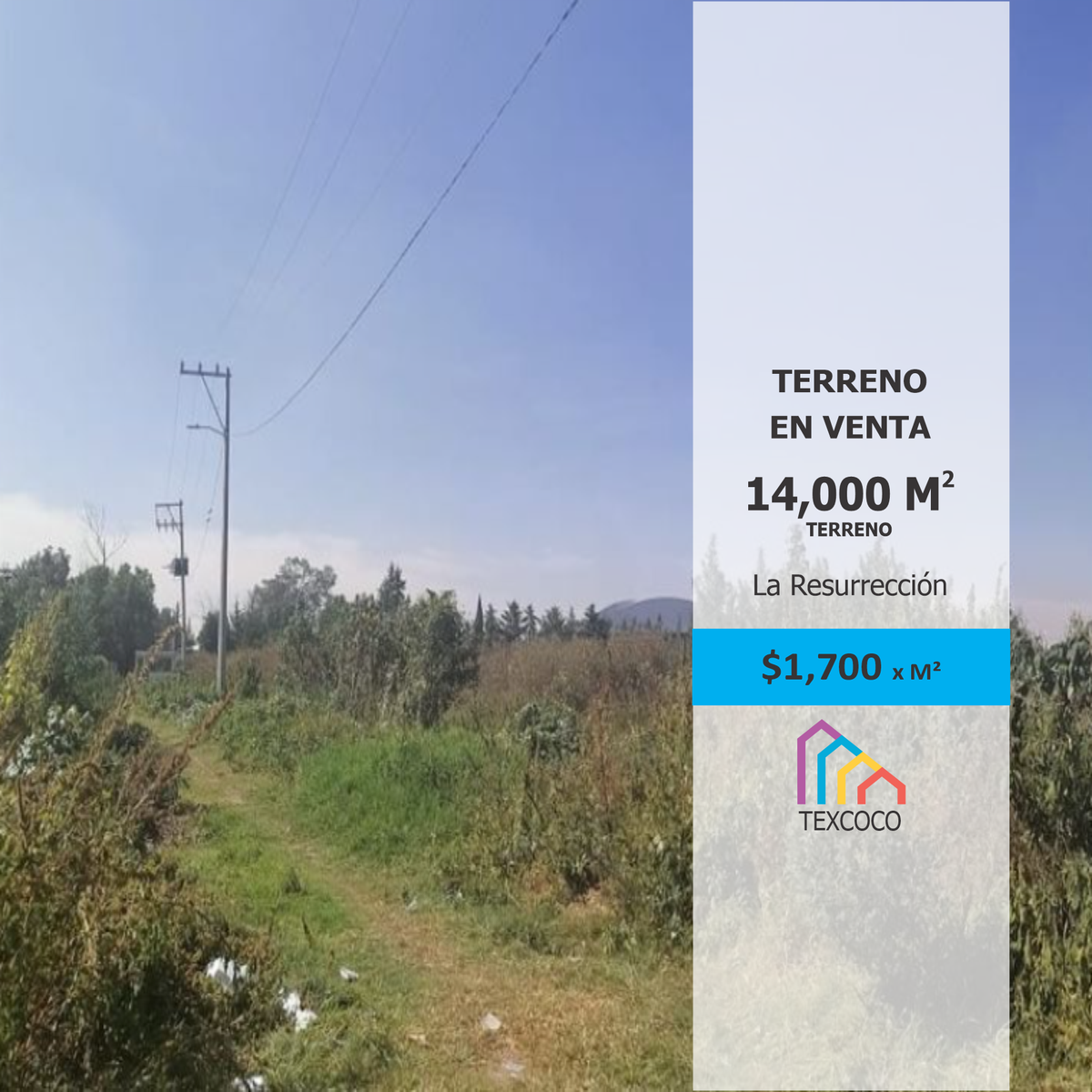 Venta Terreno de 14 000 m2