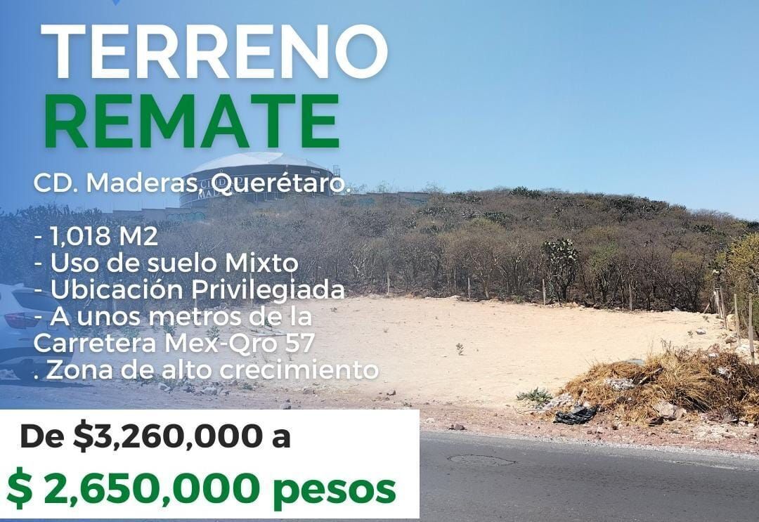 VENTA TERRENO USO MIXTO EN EL MARQUES